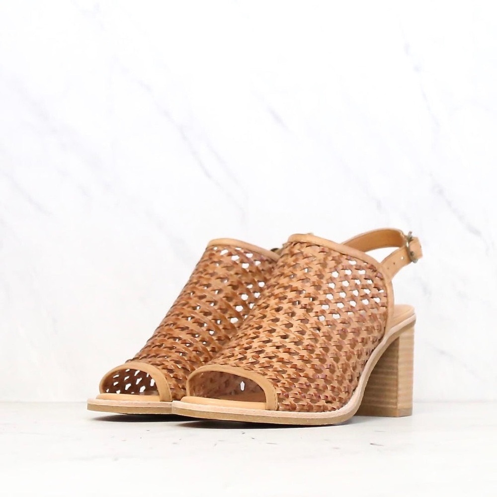 Sbicca Vanda Woven Block Heel Sandals